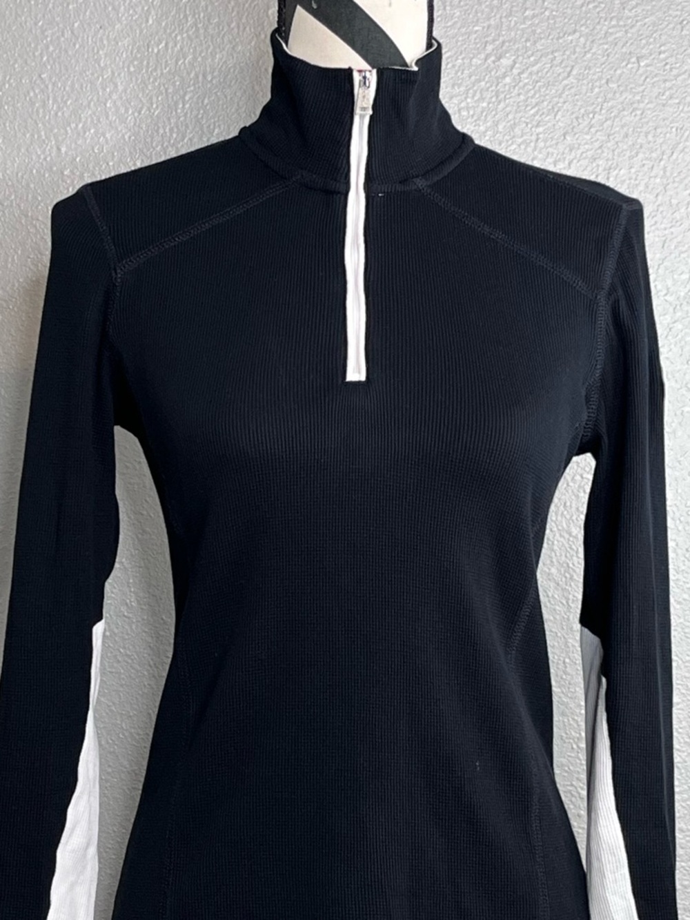 L-RL Ralph Lauren Active Sz S Gold Equestrian Y2K Long-Sleeve Pull-Over Top - Picture 6 of 13